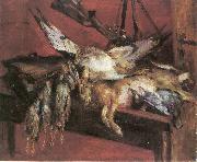 Lovis Corinth Hase und Rebhuhner oil painting reproduction